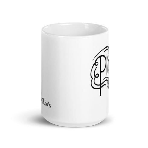 Script/Scroll Pray Chillin @ Choo's 15oz White Glossy Mug