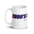 CH00'S XTRA NEWS Chillin @ Choo's 15oz White Glossy Mug