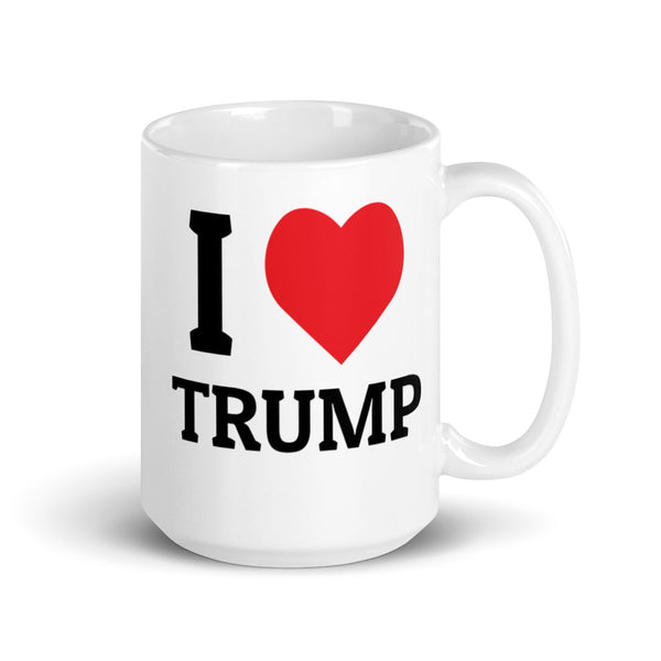 I heart TRUMP Chillin @ Choo's White Glossy Mug 15oz