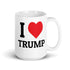 I heart TRUMP Chillin @ Choo's White Glossy Mug 15oz