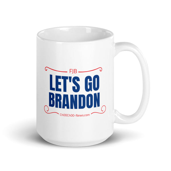 LET'S GO BRANDON FJB CCN White Glossy Mug 15ox