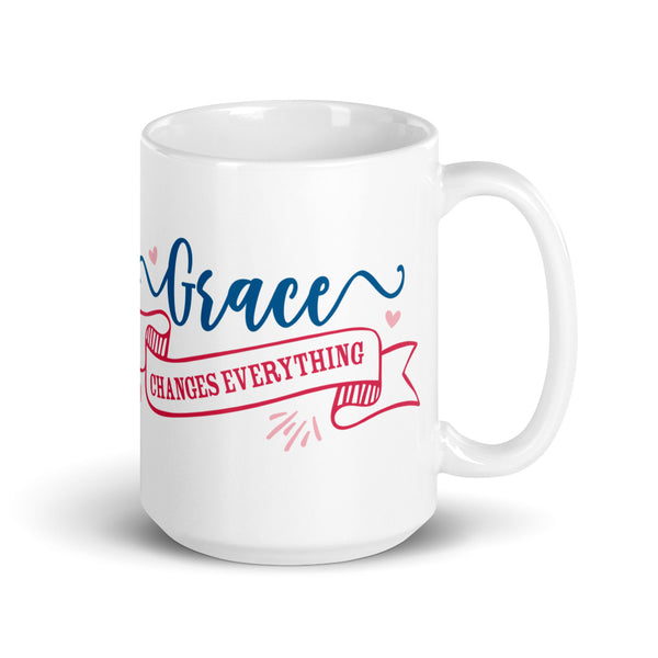 Grace Changes Everything Chillin @ Choo's 15oz White Glossy Mug