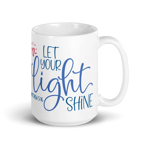 Matthew 5:16 Let Your Light Shine Chillin @ Choo's 15oz White Glossy Mug