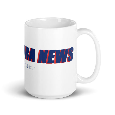 CH00'S XTRA NEWS Chillin @ Choo's 15oz White Glossy Mug